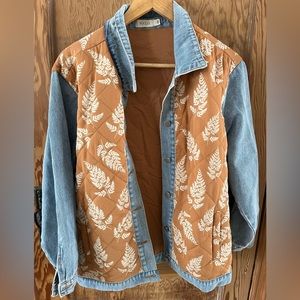 Roolee Womens Jean Jacket with floral details